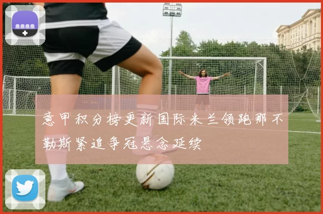 意甲积分榜更新国际米兰领跑那不勒斯紧追争冠悬念延续